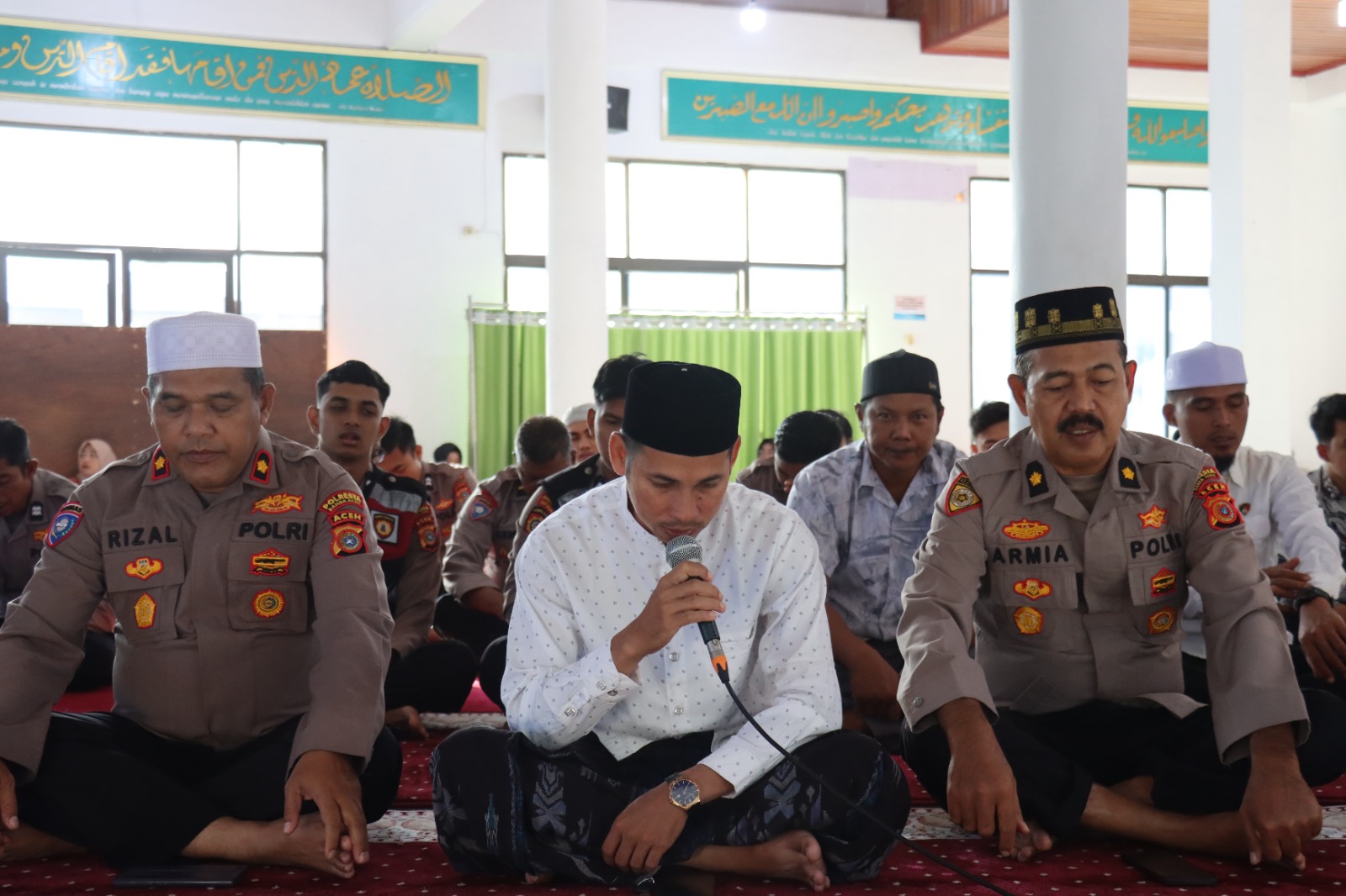 Doa Bersama untuk Keselamatan Anggota, Polresta Banda Aceh Tebar Kekhusyukan