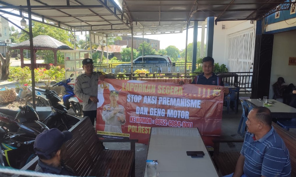Bhabinkamtibmas Ajak Laporkan Aksi Premanisme dan Geng Motor ke Nomor 085260841001