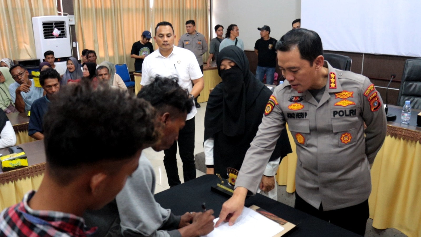 Deklarasi Pembubaran Geng Motor di Polresta Banda Aceh Libatkan Orang Tua dan DP3A