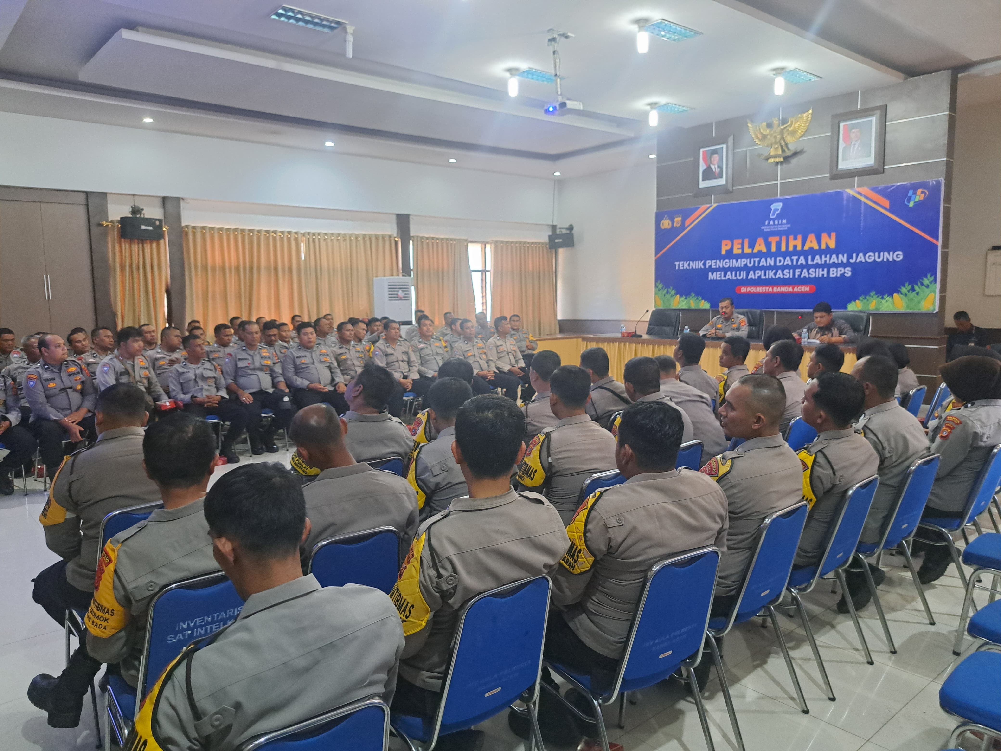 Polresta Banda Aceh Gelar Pelatihan Aplikasi FASIH Bersama BPS, Tingkatkan Ketahanan Pangan Berbasis Data