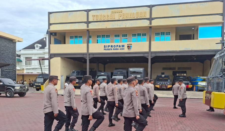 Pembinaan Personil, Polresta Banda Aceh Latihan PBB Secara Rutin