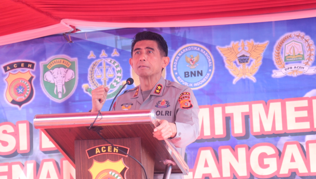 Kapolda Aceh Yakin Gampong Rima Jeuneu Dapat Menangkal Penyalahgunaan Narkoba