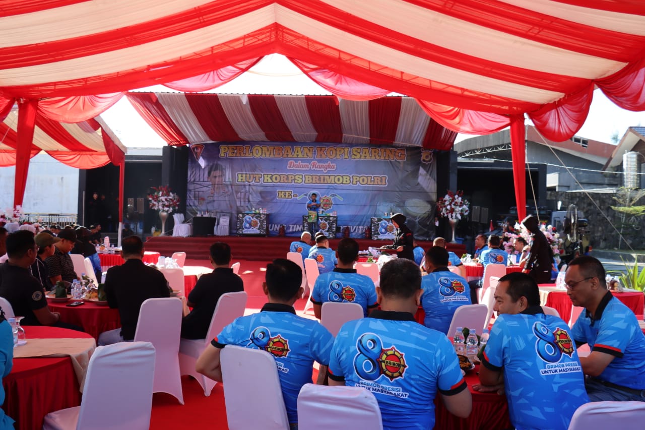 Kapolresta Banda Aceh Hadiri Pembukaan Lomba Kopi Saring HUT ke-80 Brimob