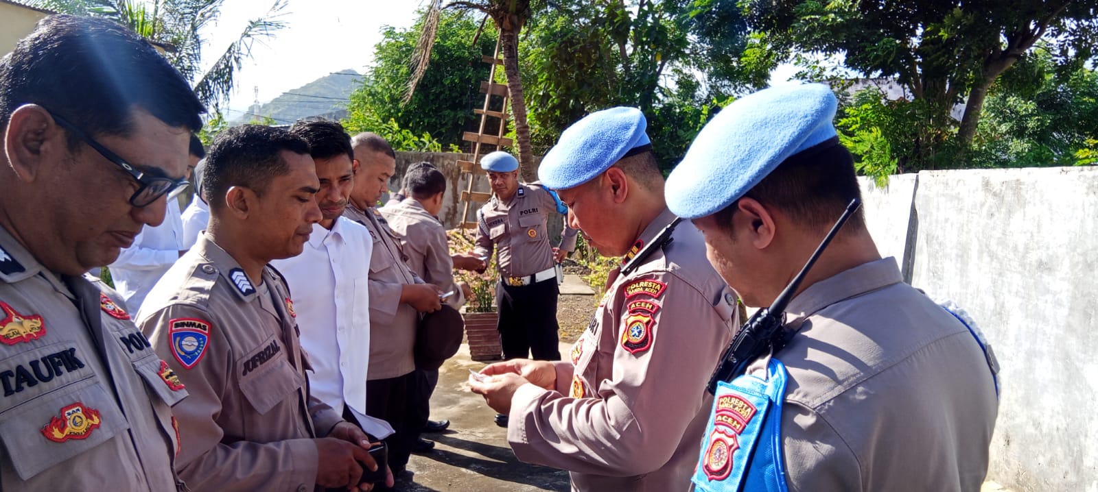 Propam Polresta Banda Aceh Laksanakan Pemeriksaan Gaktibplin Terhadap Personel