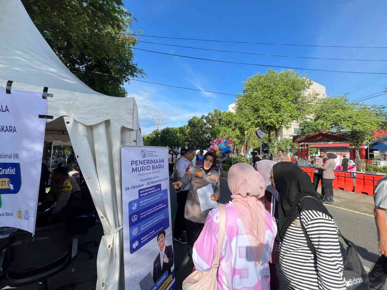 Bag SDM Polresta Banda Aceh Buka Pendaftaran SMA KTB di Car Free Day 