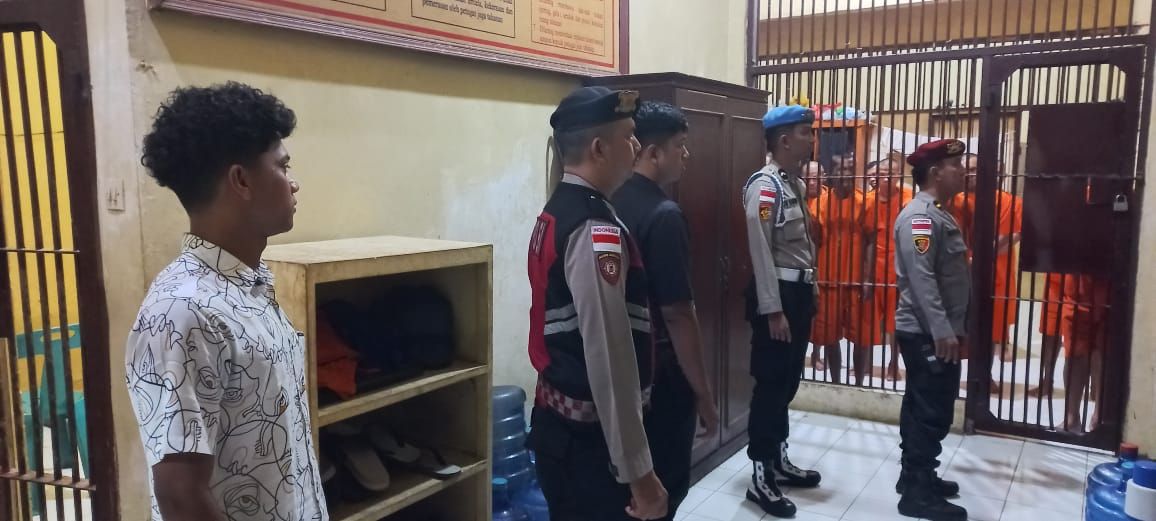 Pawas dan Personel Piket Cek Kondisi Tahanan di Rutan Polresta Banda Aceh, Begini Hasilnya