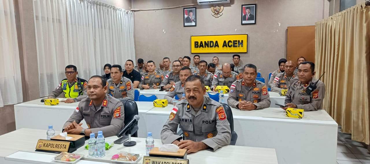 Secara Virtual, Wakapolresta Banda Aceh Bersama PJU Ikuti Panen Raya Jagung Serentak Kuartal IV - Tribratanews Polresta Banda Aceh