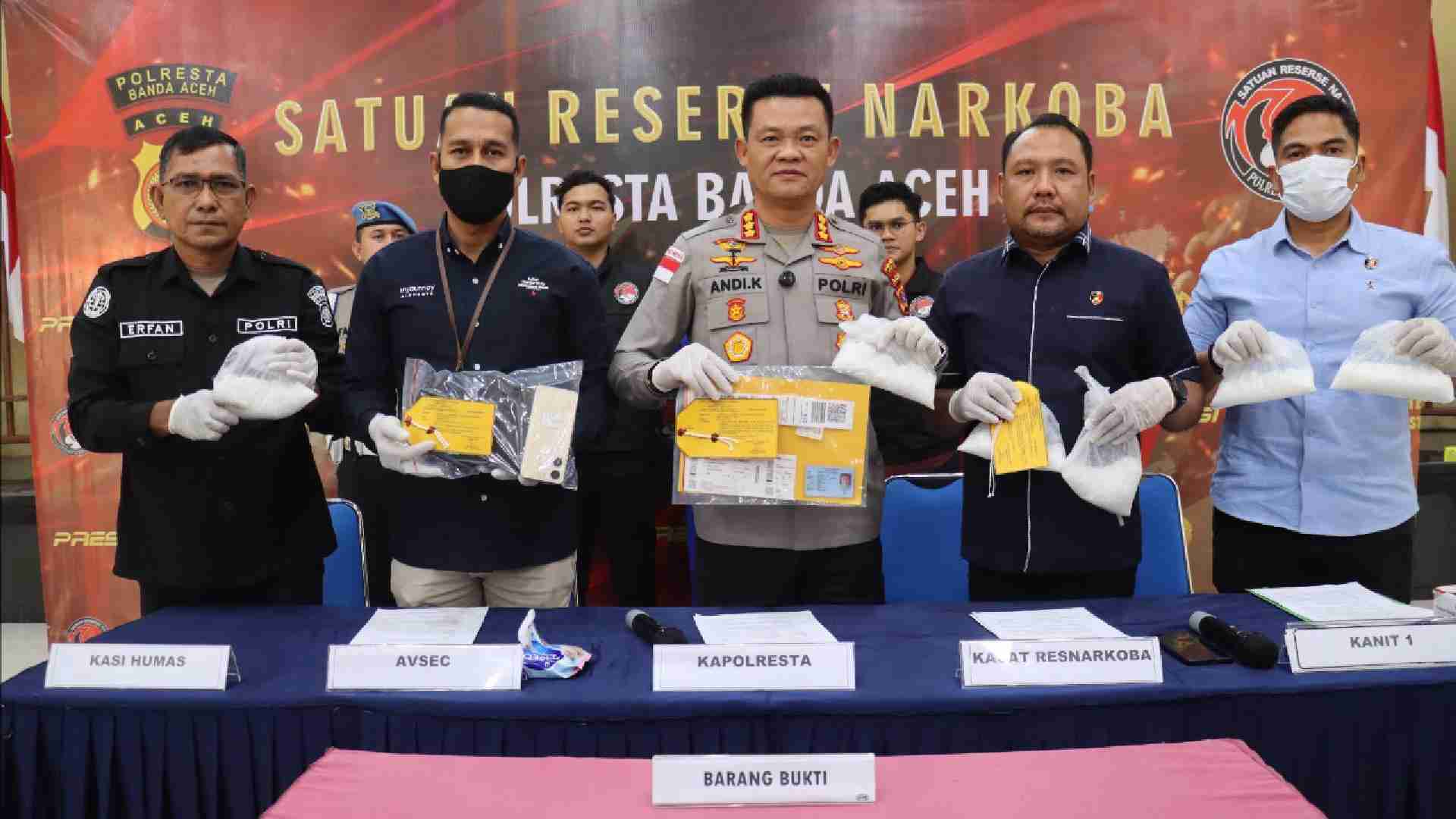 Gagal Selundupkan Sabu ke Jakarta, Warga Pidie Bakal di Pidana Mati, Begini Kata Kapolresta Banda Aceh