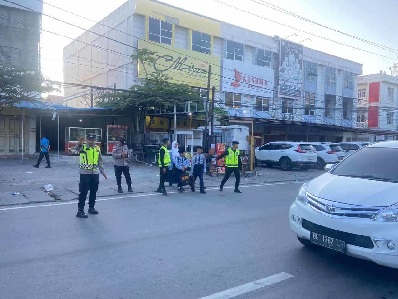 Strong Point Pagi Hari, Cegah Terjadinnya Laka Lantas Pada Pelajar dalam Wilayah Hukum Polresta Banda Aceh