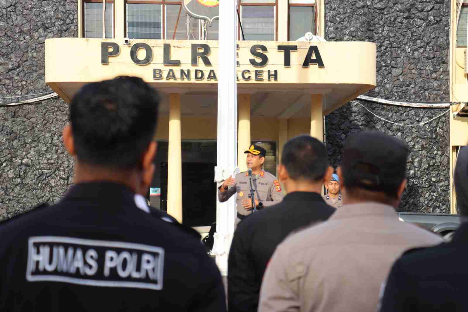 Wakapolresta Banda Aceh Ucapkan Terima Kasih atas Pelaksanaan Tugas Selama Sepekan Pada Personel