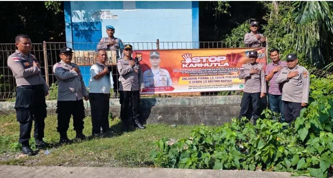 Polsek Darul Imarah Sosialisasi dan Lakukan Langkah Preventif Karhutla di Kawasan Glee Taron