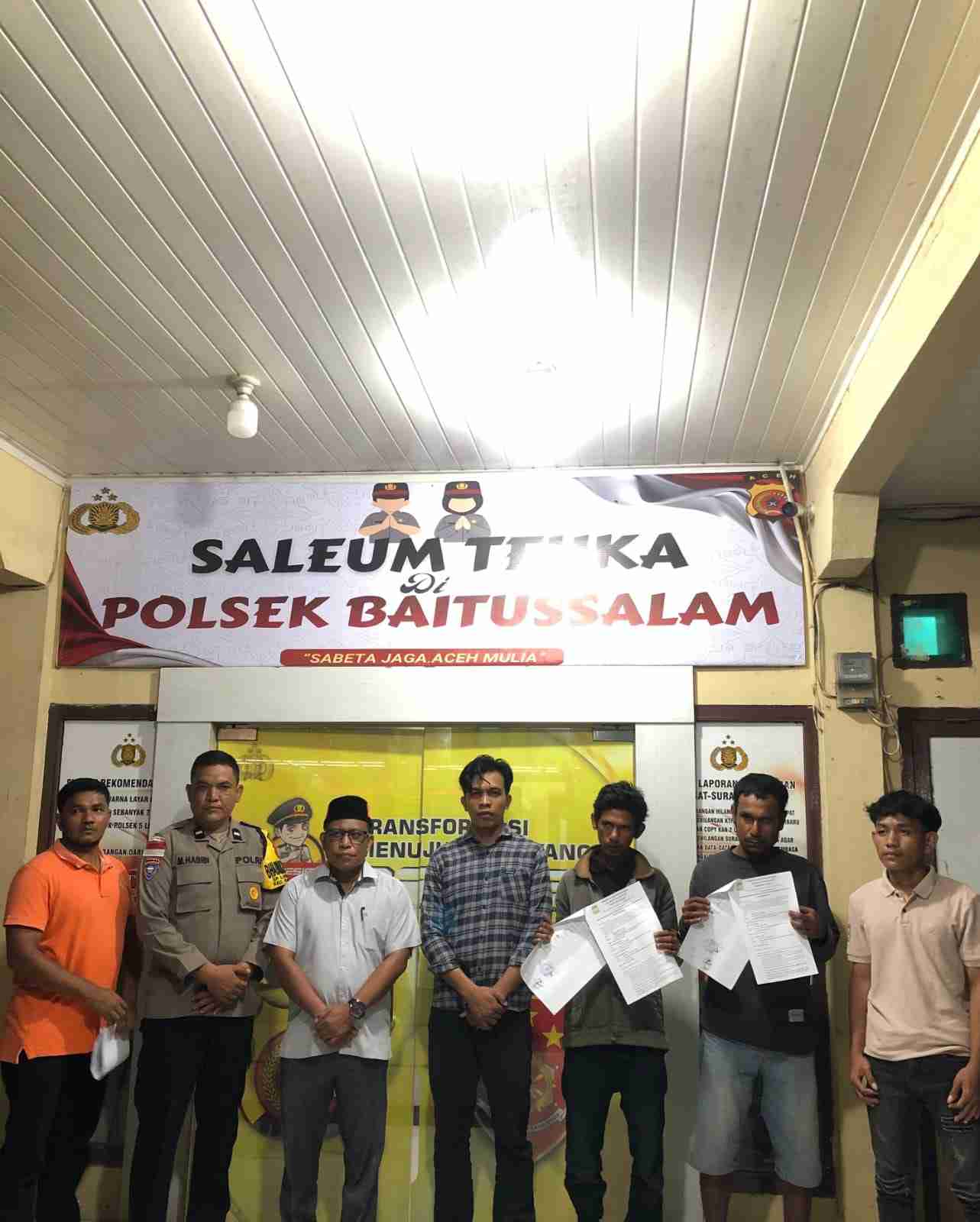 Polsek Baitussalam RJ-kan Kasus Pencurian 