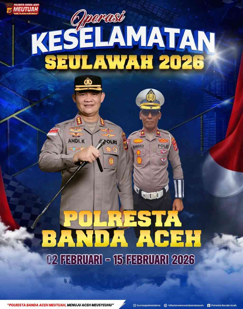 Polresta Banda Aceh Akan Melaksanakan Operasi Keselamatan Seulawah-2026