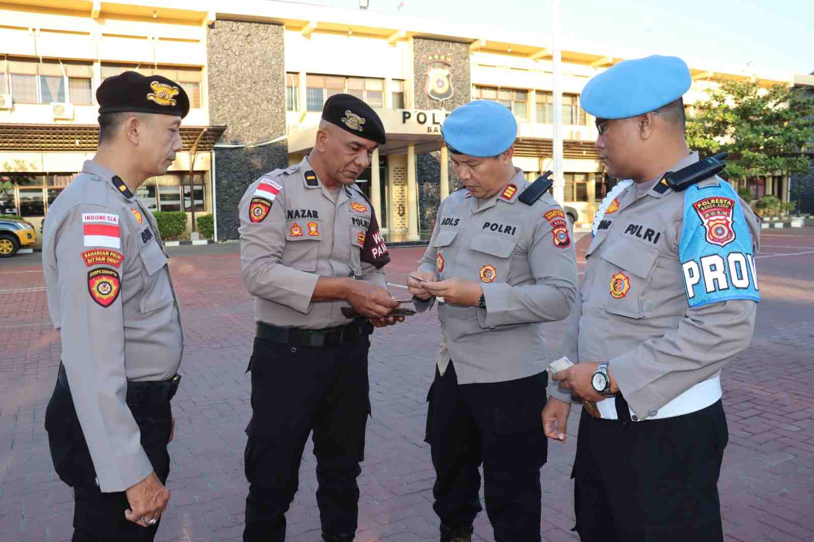 Jaga Performance, Propam Gelar Gaktibplin di Lapangan Apel Mapolresta Banda Aceh, Targetnya Satpamobvit - Tribratanews Polresta Banda Aceh