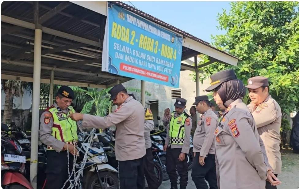 Polresta Banda Aceh Buka Layanan Titipan Kenderaan Gratis Jelang Lebaran - Tribratanews Polresta Banda Aceh