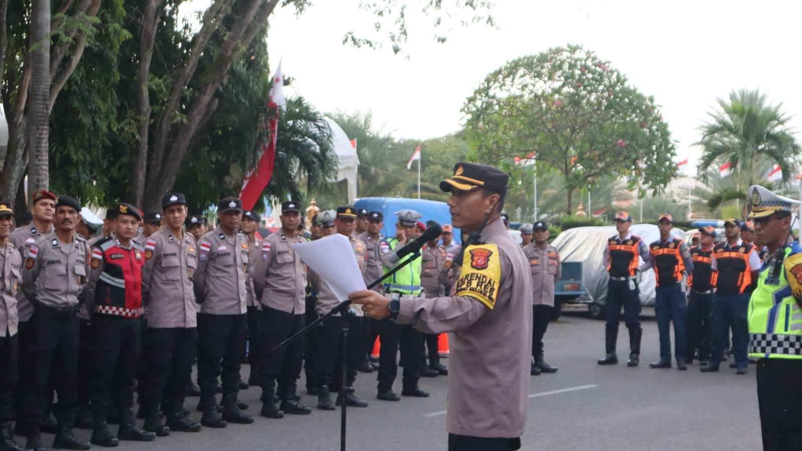 Kabag Ops Pimpin Apel Kesiapan Pengamanan Malam Takbiran dan Shalat Idul Fitri di Banda Aceh