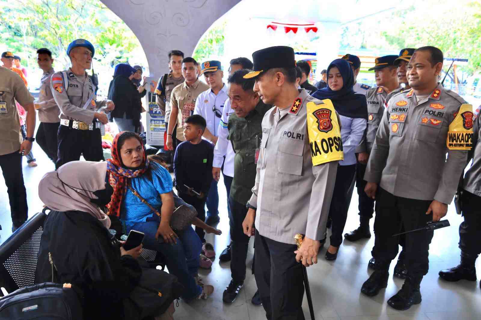 Puncak Arus Mudik Sabang - Banda Aceh Membludak, Wakapolresta Pantau Situasi