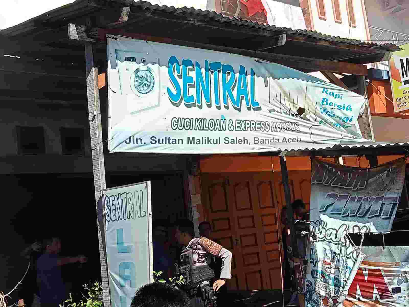 Sentral Laundry Lhong Raya Terbakar, Penyebabnya Korsleting Listrik, Begini Kata Kapolsek