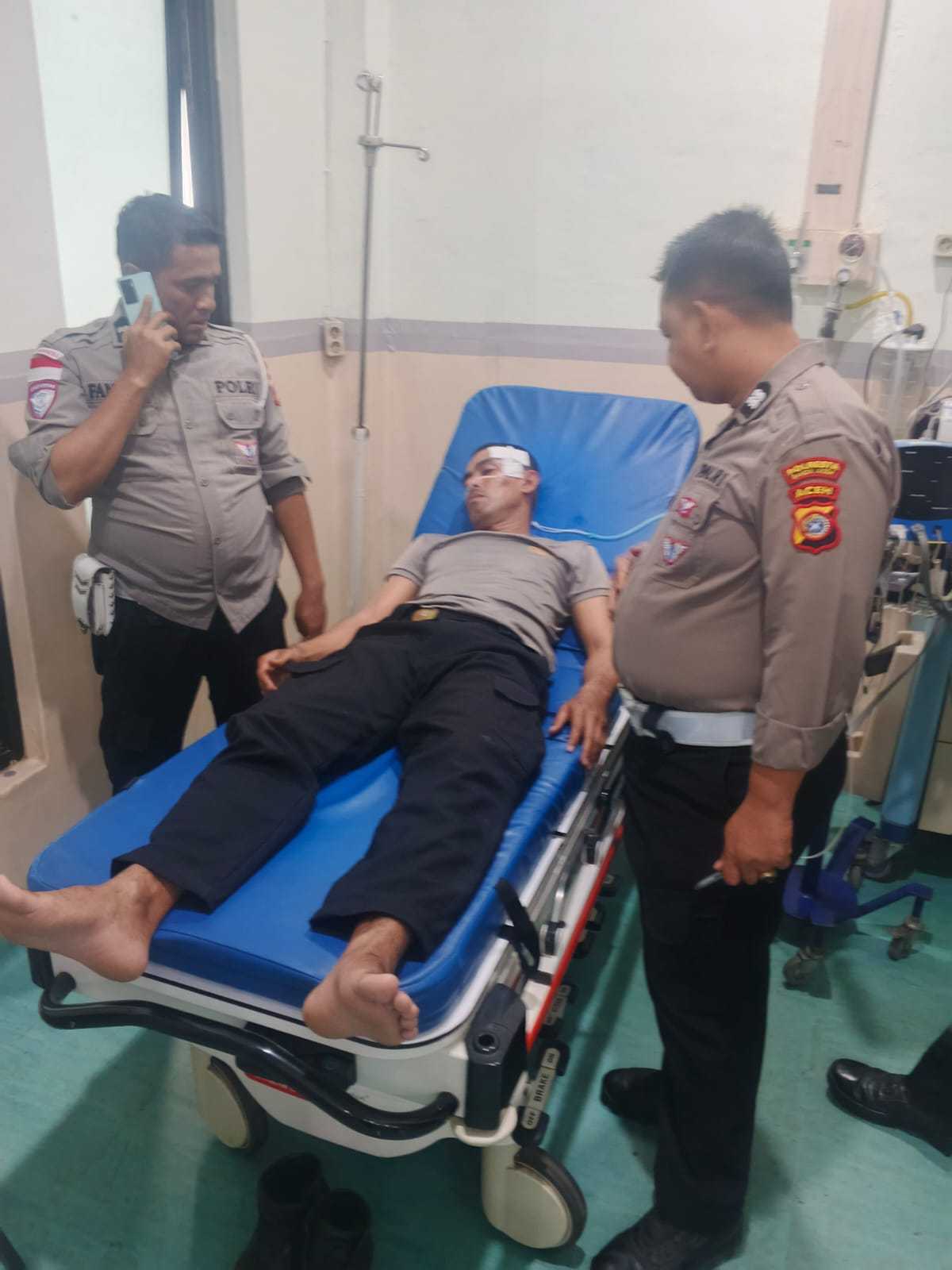 Anak Dibawah Umur Tabrak Personel Satlantas Polresta Banda Aceh Saat Balap Liar Hingga Tak Sadarkan Diri