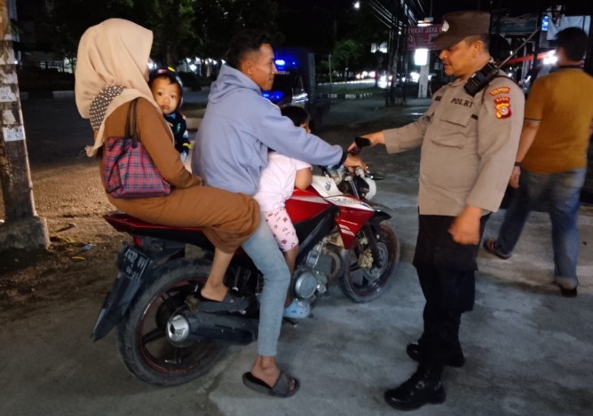 Polresta Banda Aceh Gelar Patroli Public Address pada Malam Hari untuk Jaga Kamtibmas