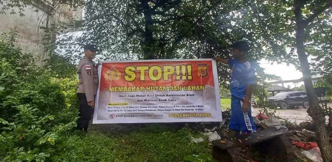 Bhabinkamtibmas Polresta Banda Aceh Imbau Warga Tidak Membuka Lahan Dengan Pembakaran - Tribratanews Polresta Banda Aceh
