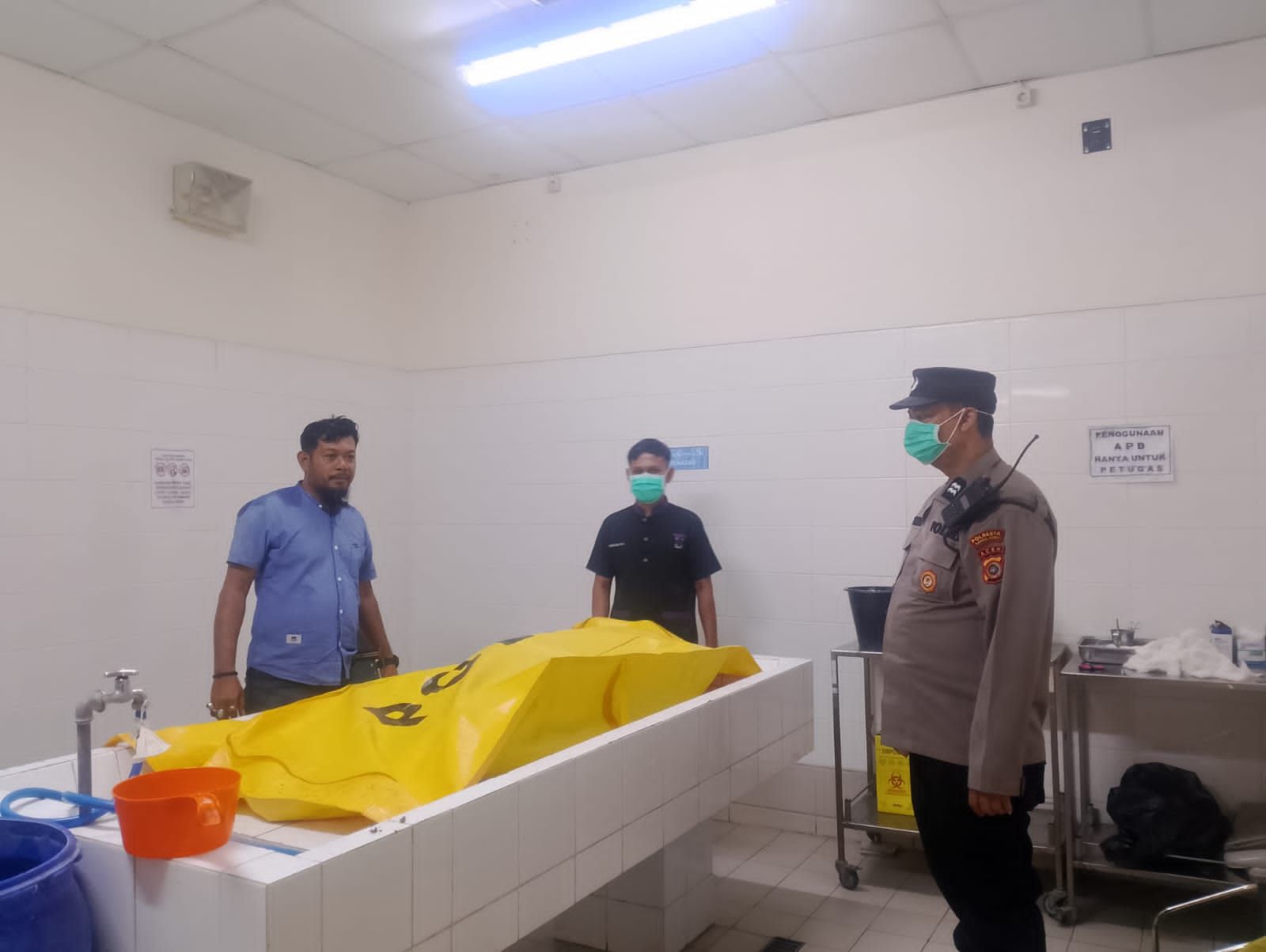 Mayat Tak Dikenal Ditemukan di Toilet Masjid Al Muttaqin Peunayong, Polisi Olah TKP