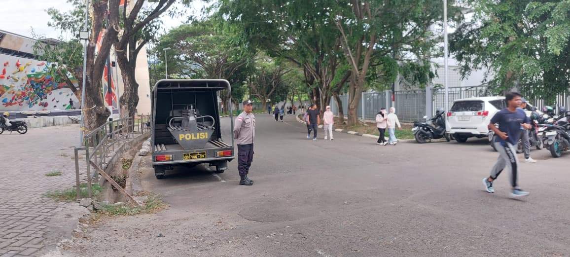 Polsek Banda Raya Perkuat Keamanan, Patroli Intensif di Sekitar Stadion Harapan Bangsa