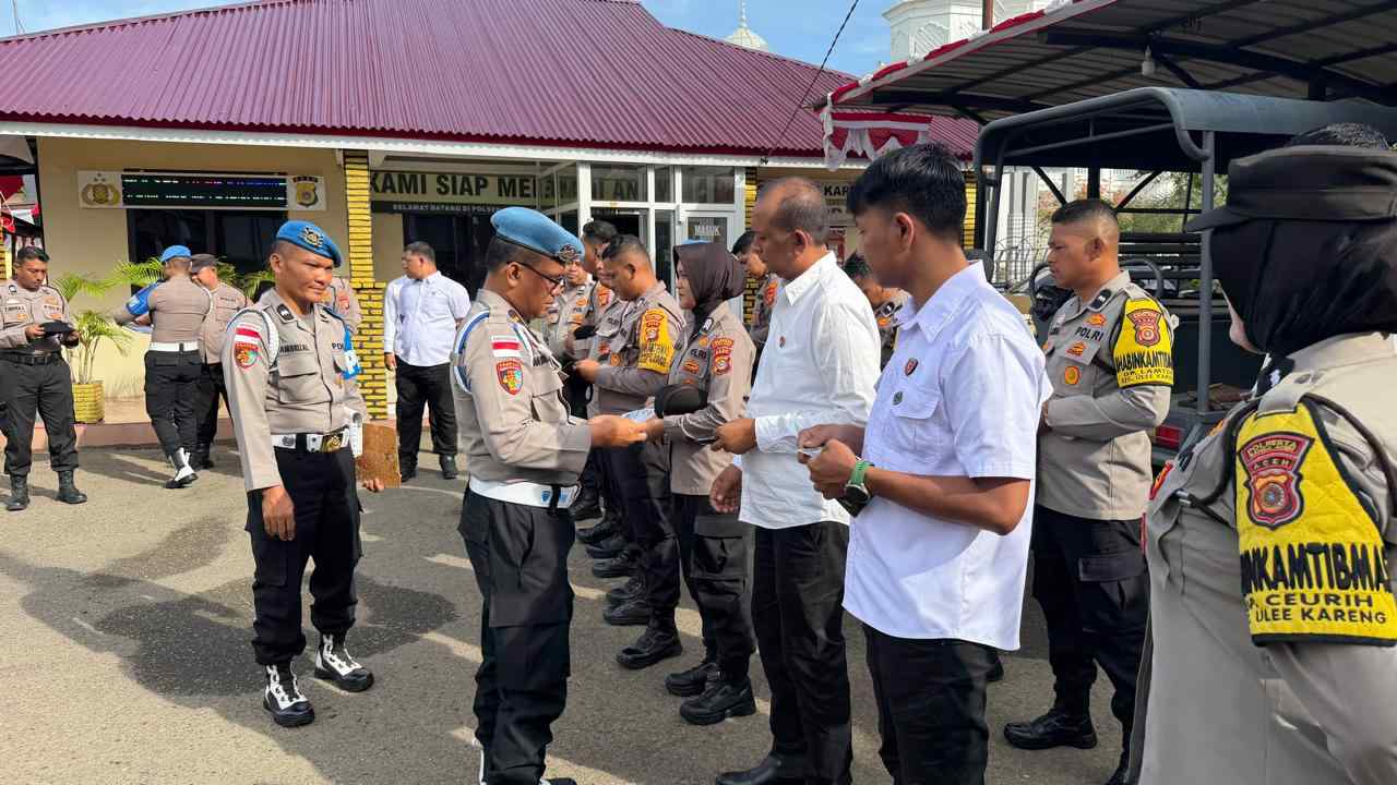 Propam Polresta Banda Aceh Laksanakan Gaktibplin di Polsek Krueng Barona Jaya dan Ulee Kareng