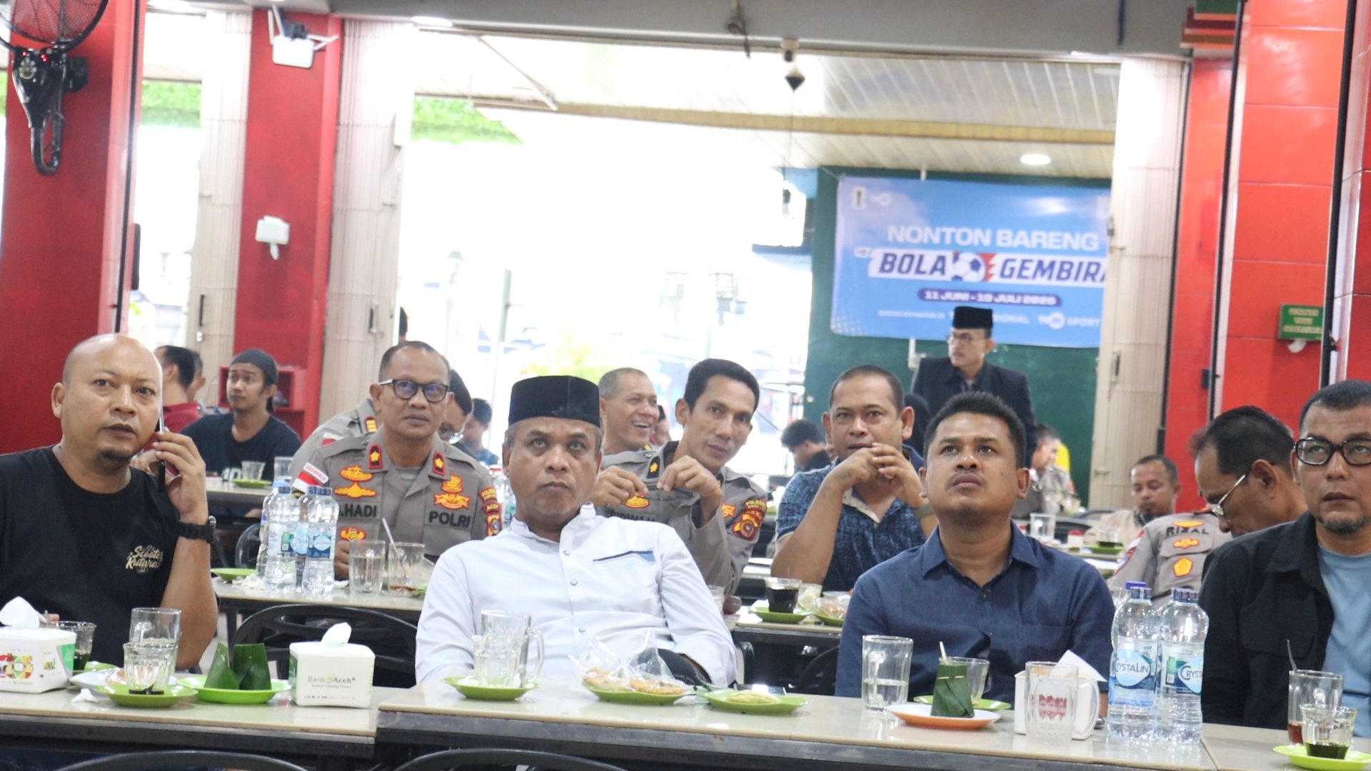 Polresta Banda Aceh Gelar Nobar Piala Dunia di Dhapu Kupi, Pererat Kedekatan dengan Masyarakat