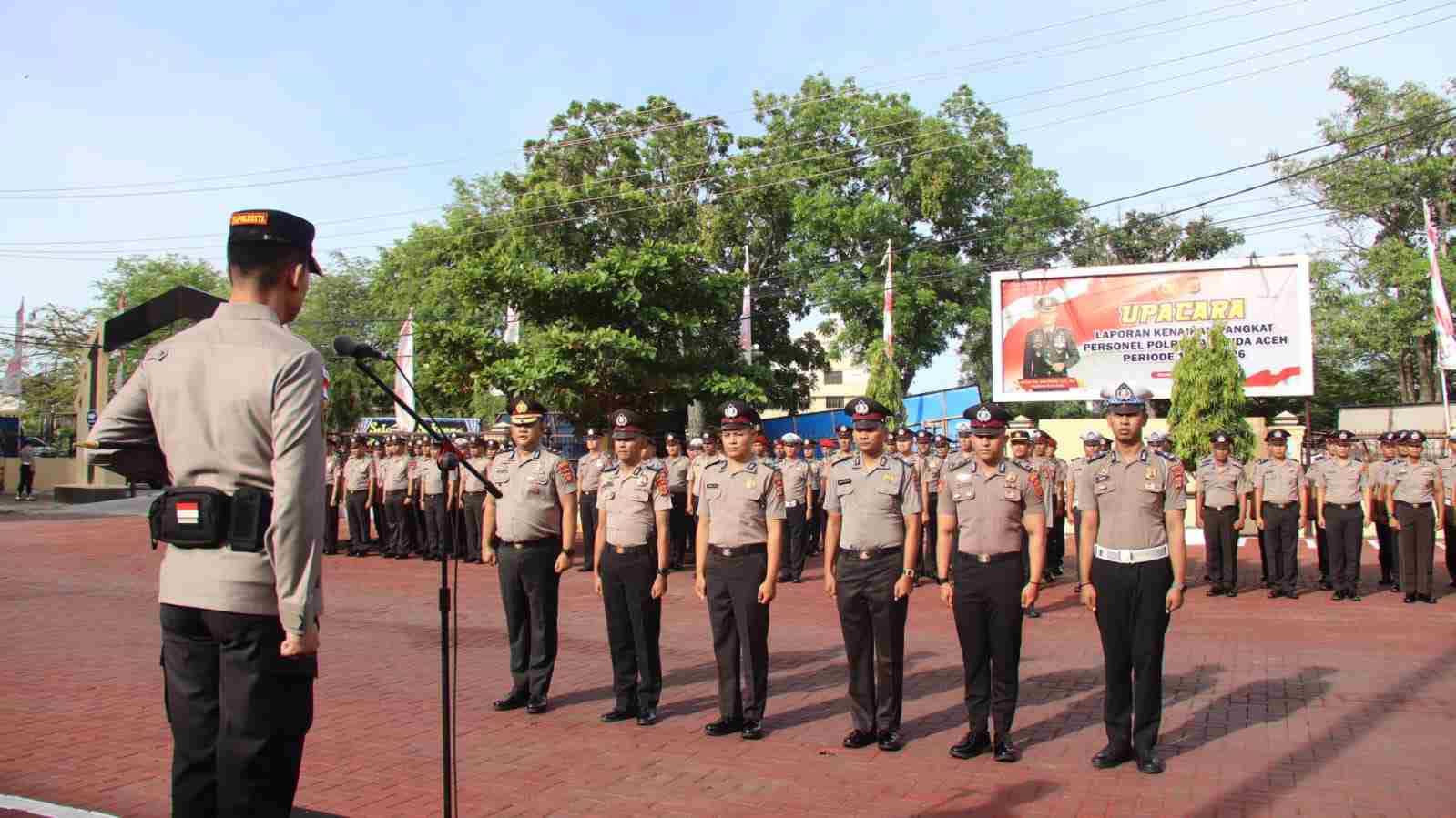 139 Personel Polresta Banda Aceh Naik Pangkat Setingkat, Ini Penekanan dan Harapan Kapolresta - Tribratanews Polresta Banda Aceh