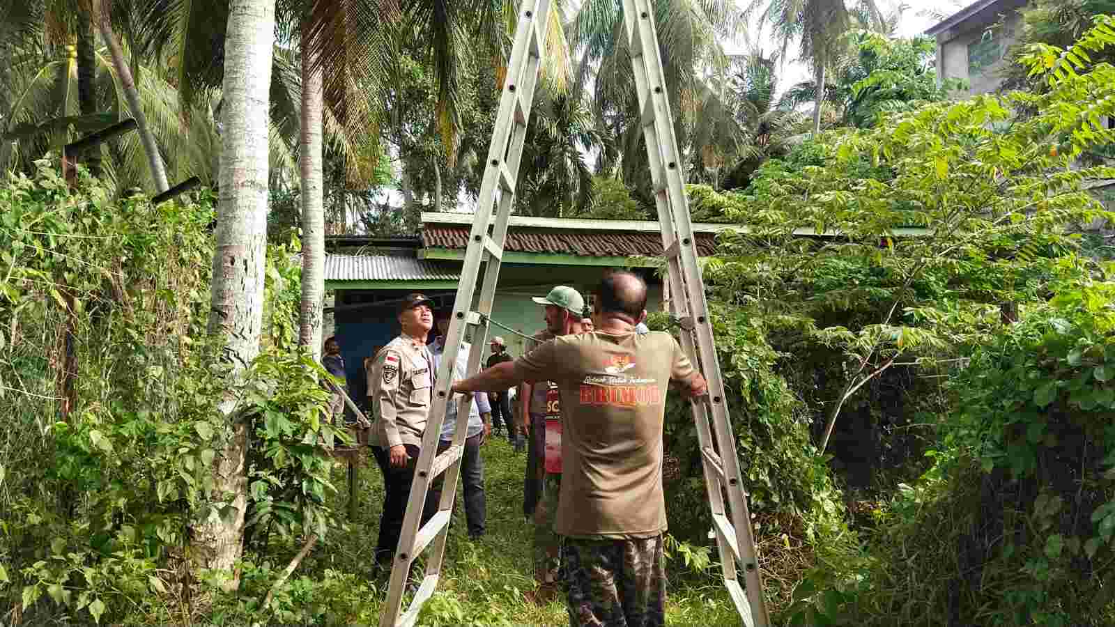 Jatuh Dari Pohon Kelapa, Warga Neusok Meninggal Dunia, Polisi Datangi TKP