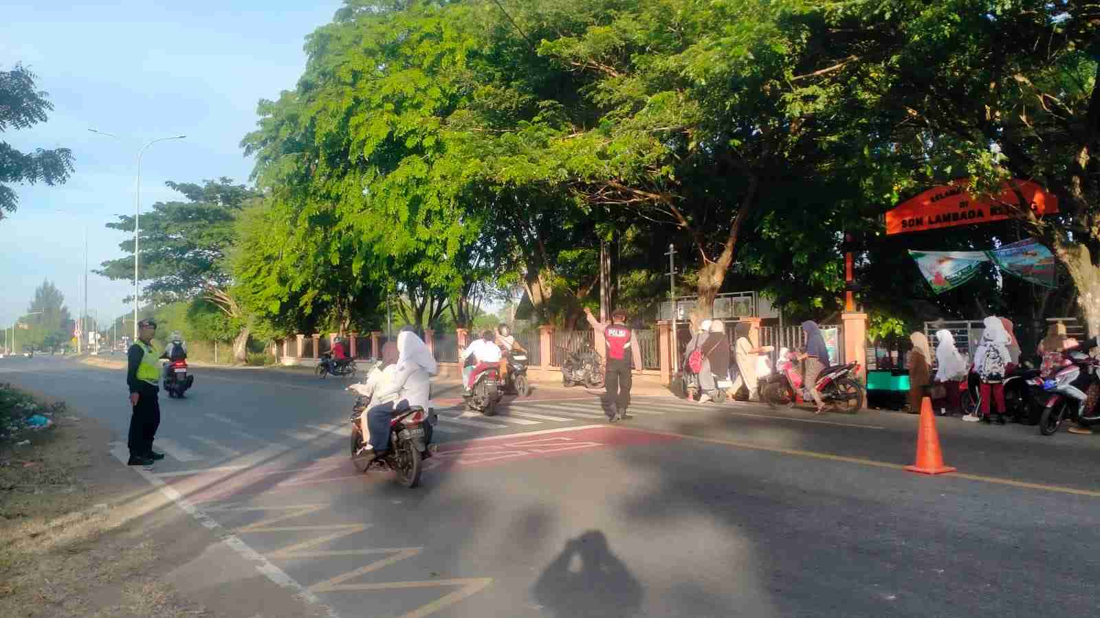 Polisi Lakukan Strong Point Pagi di Sekolah, Begini Manfaatnya Kata Kapolresta Banda Aceh - Tribratanews Polresta Banda Aceh