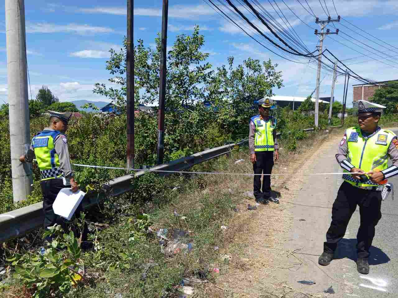 Laka Lantas Laga Kambing di Baitussalam Renggut Nyawa, Polisi Lakukan Olah TKP