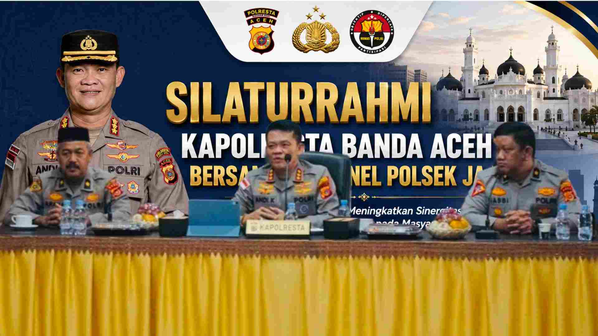 Kapolresta Banda Aceh Silaturrahmi Bersama Personel Polsek Jajaran - Tribratanews Polresta Banda Aceh