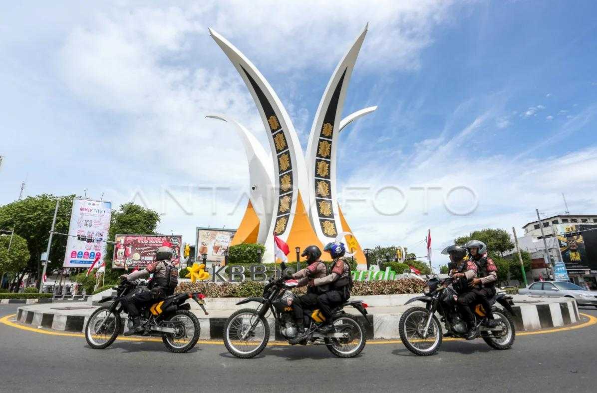 Jelang HUT Ke-81 RI, Polresta Banda Aceh Tingkatkan Patroli untuk Jaga Kamtibmas - Tribratanews Polresta Banda Aceh