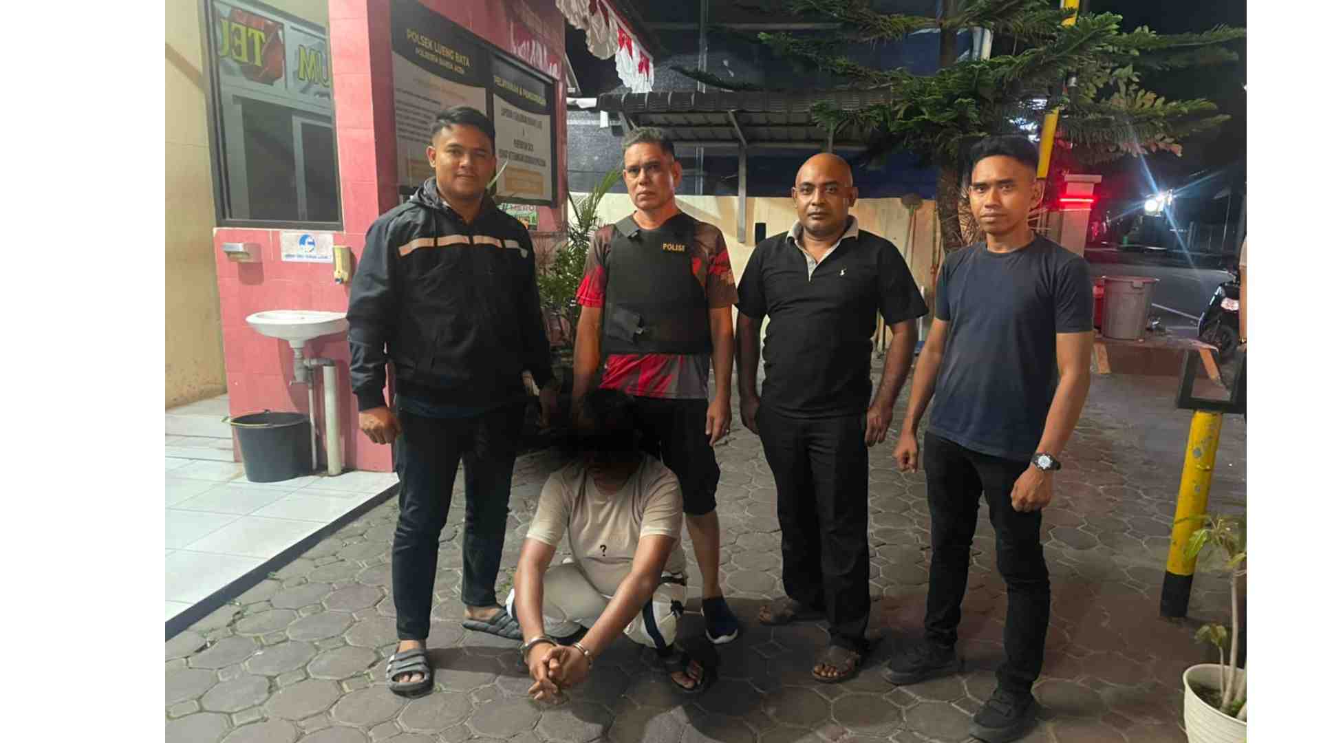 Polsek Lueng Bata Amankan Terduga Pelaku Penipuan dan Penggelapan Tujuh Ekor Lembu  - Tribratanews Polresta Banda Aceh