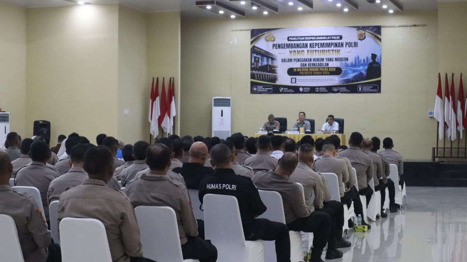 Sespim Lemdiklat Polri Gelar Penelitian Pengembangan Kepemimpinan Polri yang Futuristik dalam Penegakan Hukum yang Modern dan Berkeadilan di Polresta Banda Aceh - Tribratanews Polresta Banda Aceh
