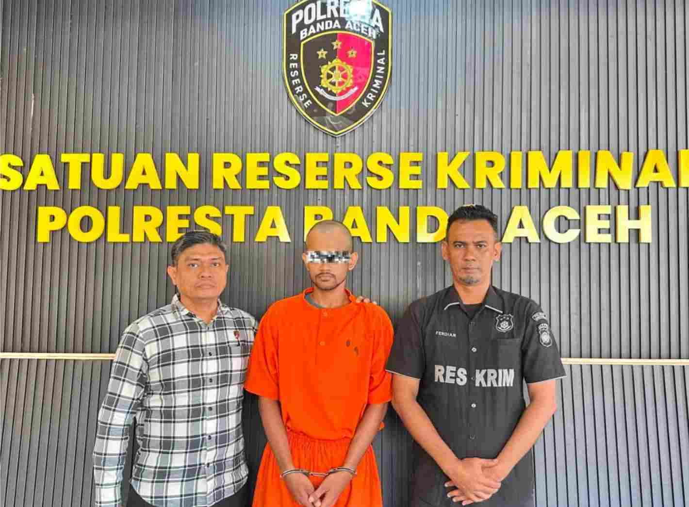 Petualangan Pelaku Penipuan Top Up Brilink di Banda Aceh Berakhir di Kantor Polisi - Tribratanews Polresta Banda Aceh