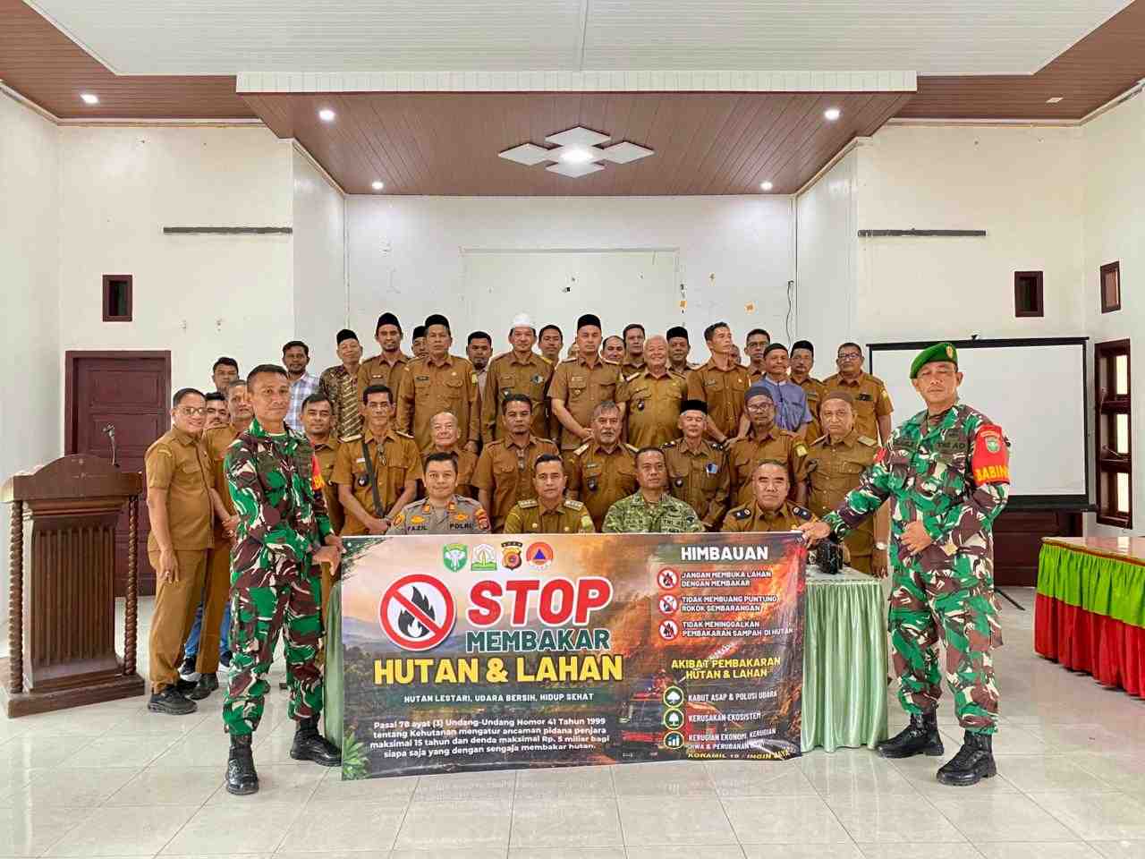 Muspika Ingin Jaya Sosialisasikan Pencegahan Karhutla Tahun 2026