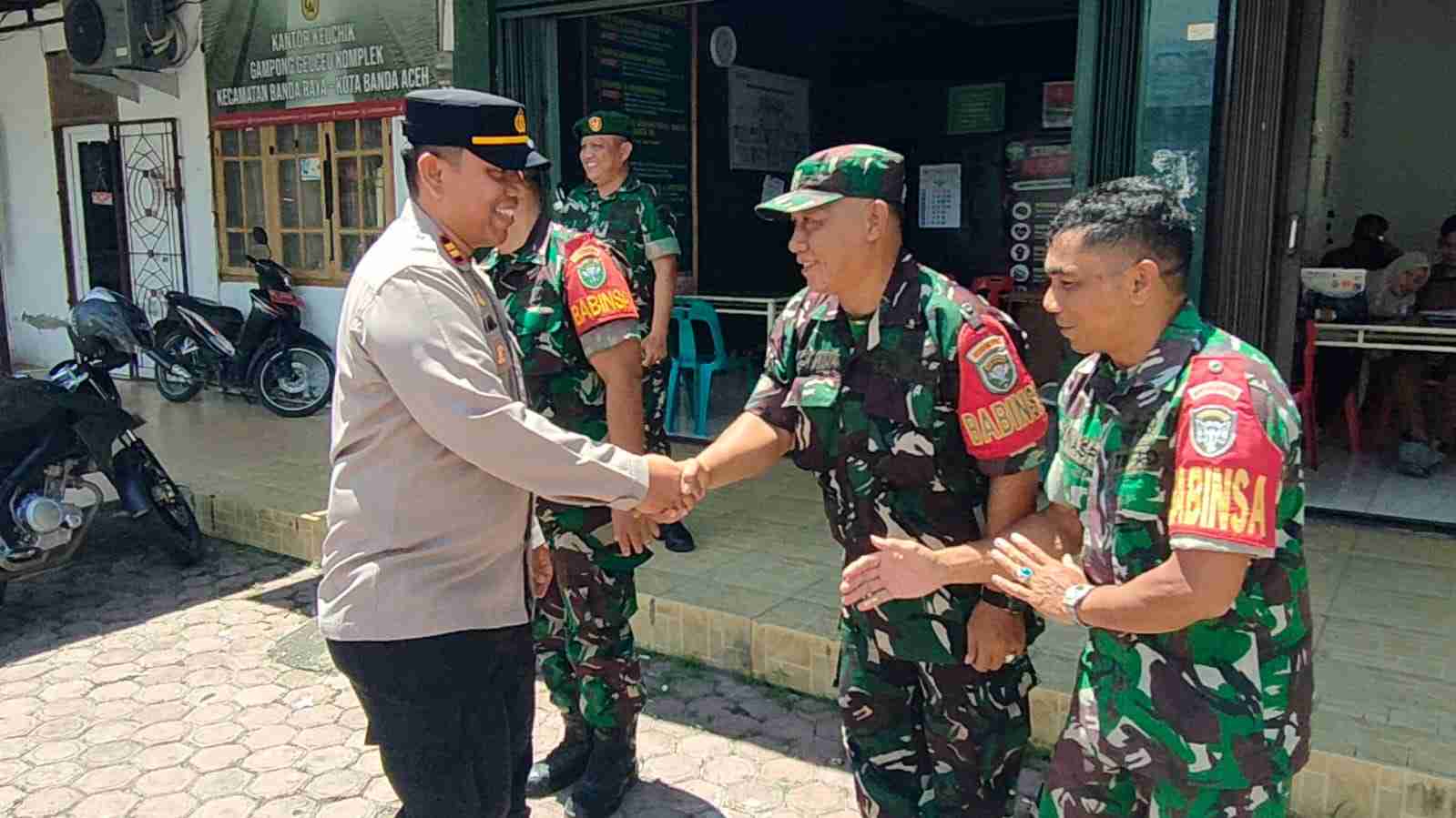 Ada Apa Personel Polsek Jajaran Polresta Banda Aceh Kunjungi Koramil Setiap 5 Oktober, Ternyata HUT TNI