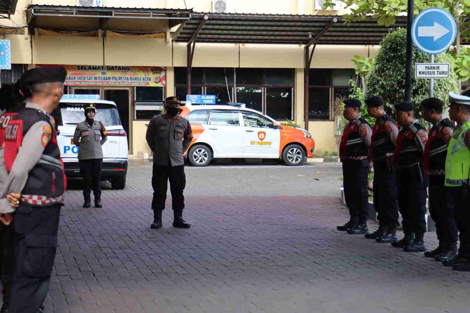 Polresta Banda Aceh Laksanakan Apel Serah Terima Penjagaan, Pastikan Kesiapsiagaan Personel - Tribratanews Polresta Banda Aceh