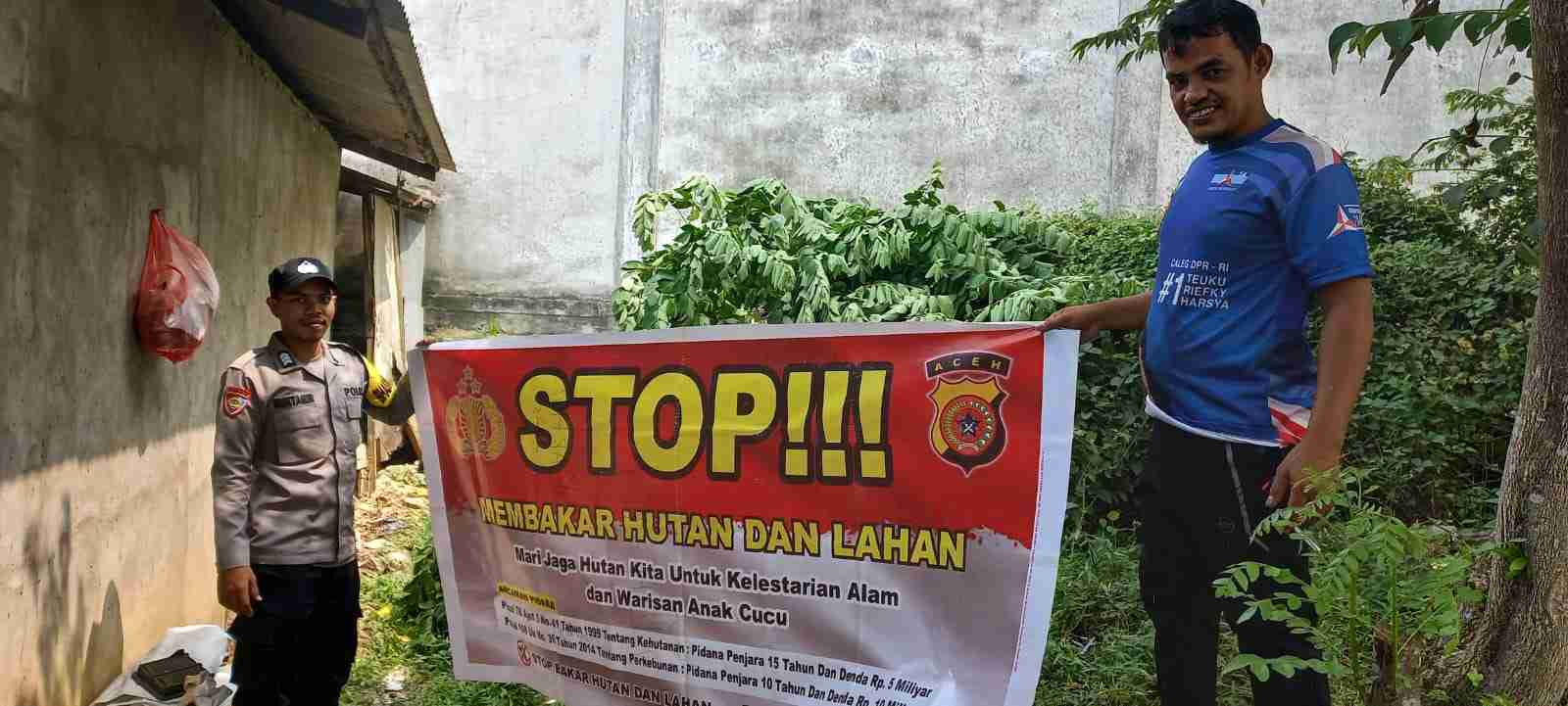 Polresta Banda Aceh Gencarkan Sosialisasi Pencegahan Karhutla, Warga Diimbau Tak Buka Lahan dengan Cara Dibakar
