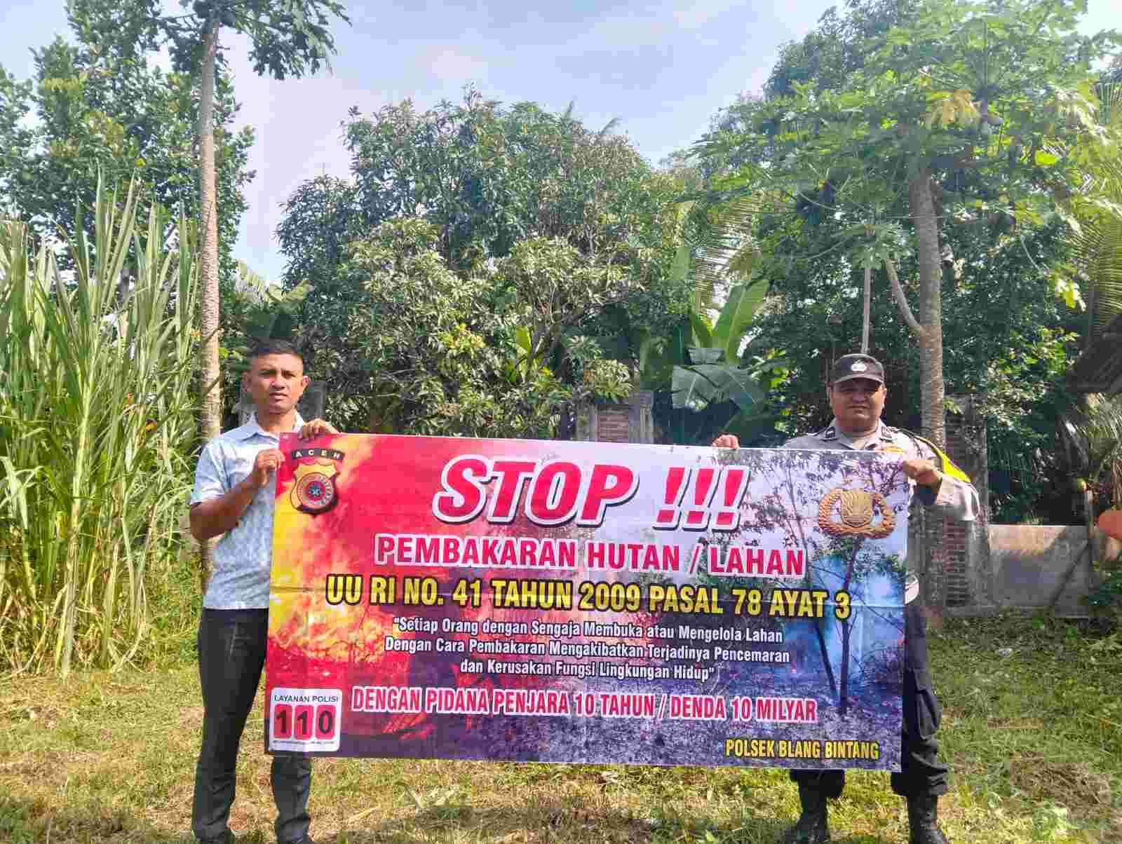Polresta Banda Aceh Ingatkan Warga Tak Bakar Lahan, Pelanggar Terancam 10 Tahun Penjara
