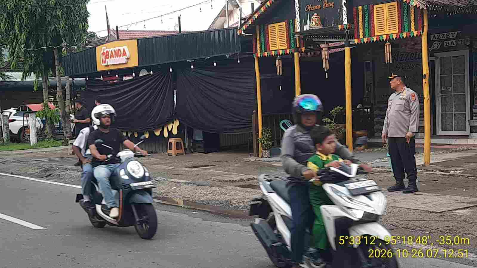 Wujudkan Kelancaran Arus Lalu Lintas di Pagi Hari, Kapolresta Banda Aceh Turun Langsung Lakukan Strong Point